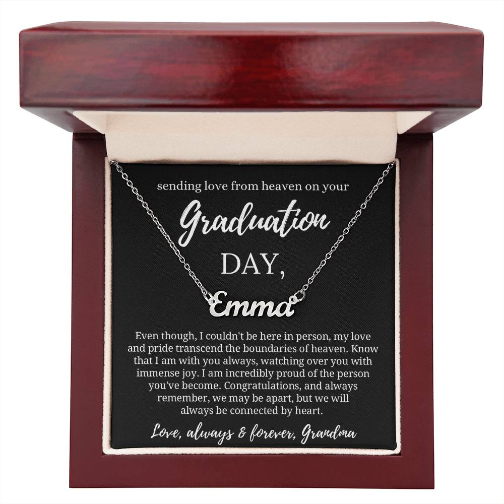 Graduation Gift from Guardian Angel, Graduation Necklace from Heaven