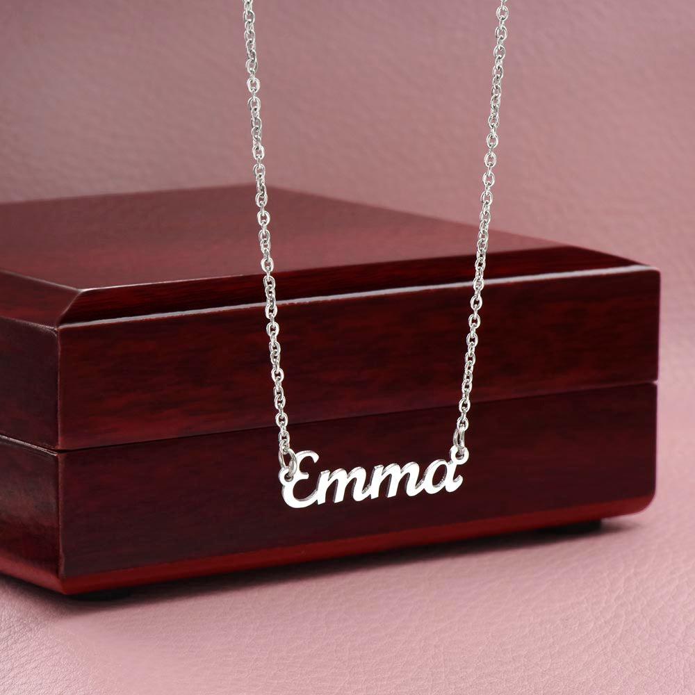 love from heaven name necklace for graduation