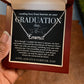Message from Heaven for Graduation, Gradiation Goft from Guardian Angel, Personalized Gradiation Necklace from Dad