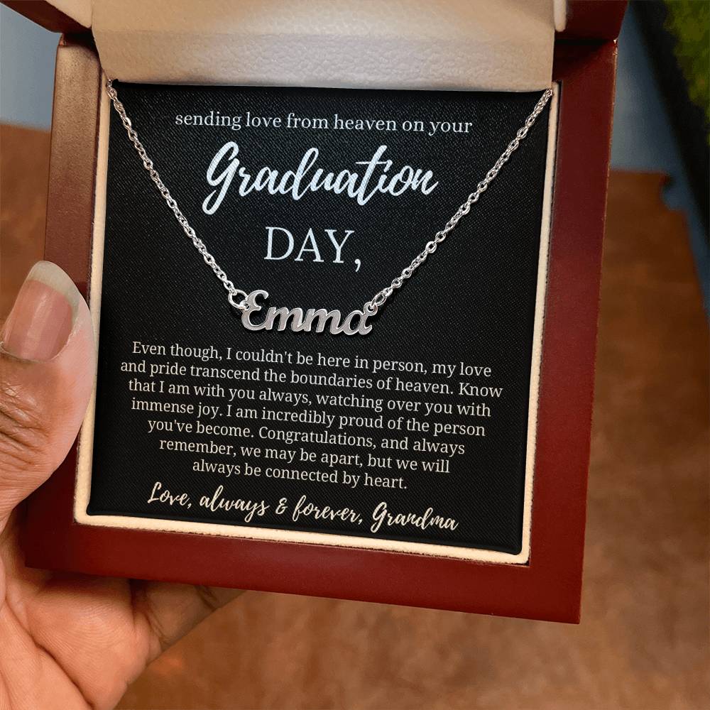 Graduation Gift from Guardian Angel, Graduation Necklace from Heaven