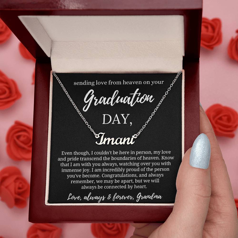 Graduation Gift from Guardian Angel, Graduation Necklace from Heaven