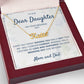 Personalized name necklace for daughter graduation