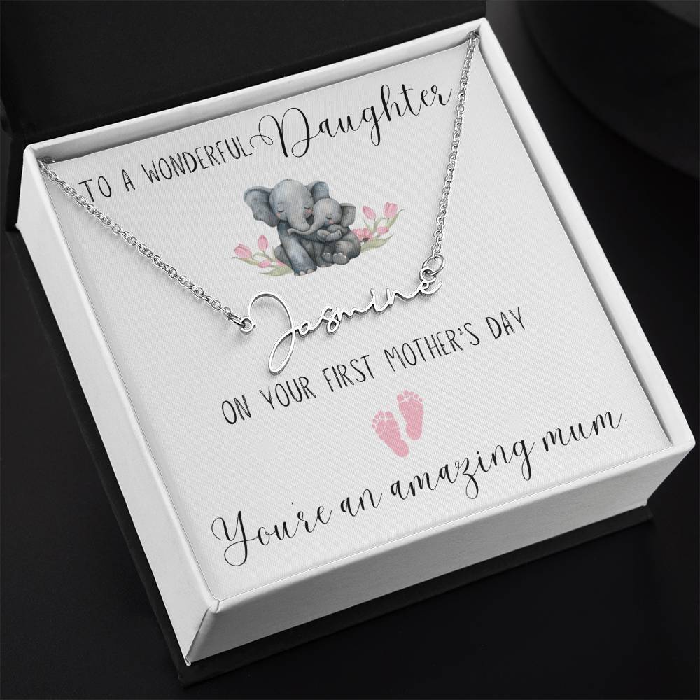 First Mothers Day Necklace