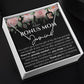 Bonus mom name signature necklace