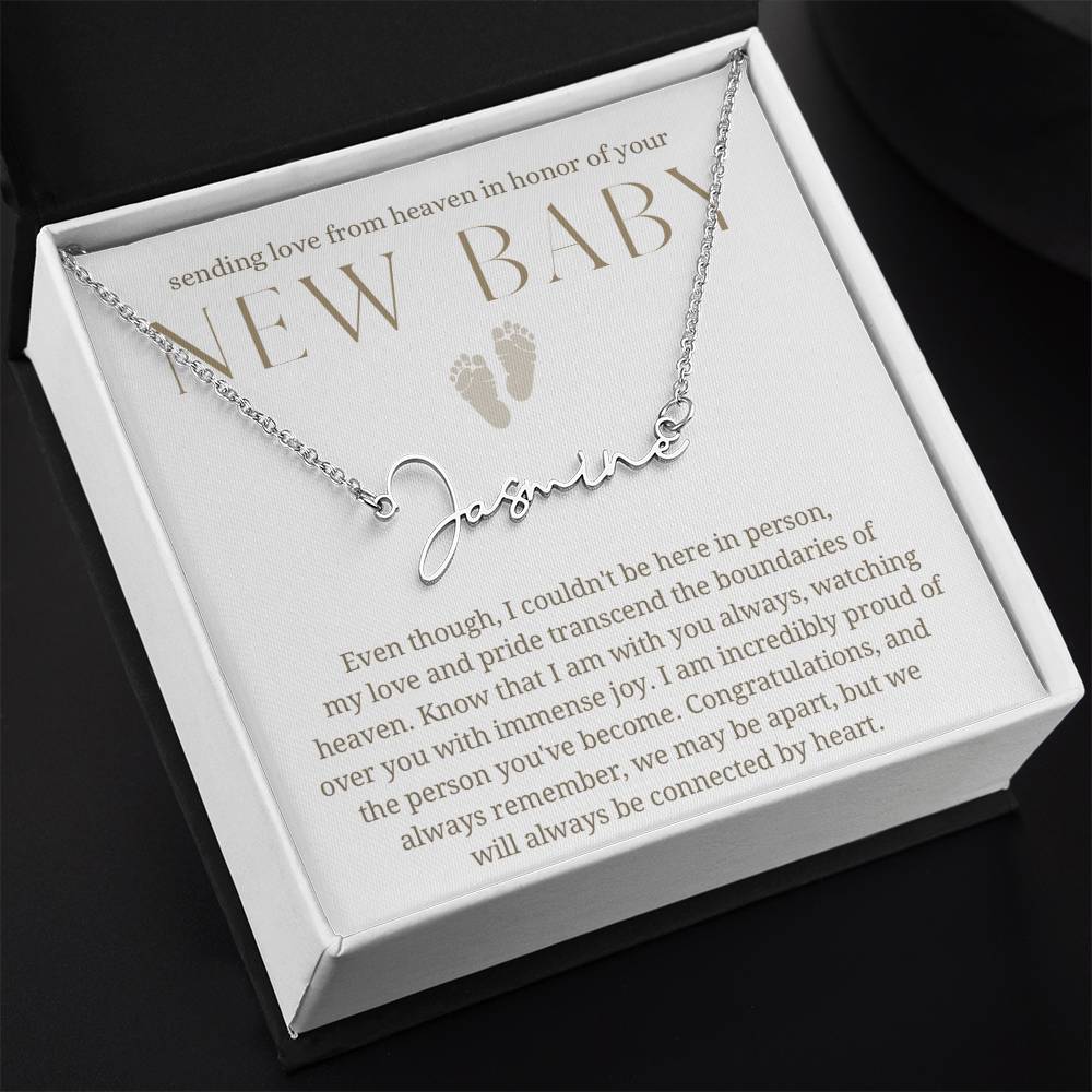 Sending love from heaven, new baby gift