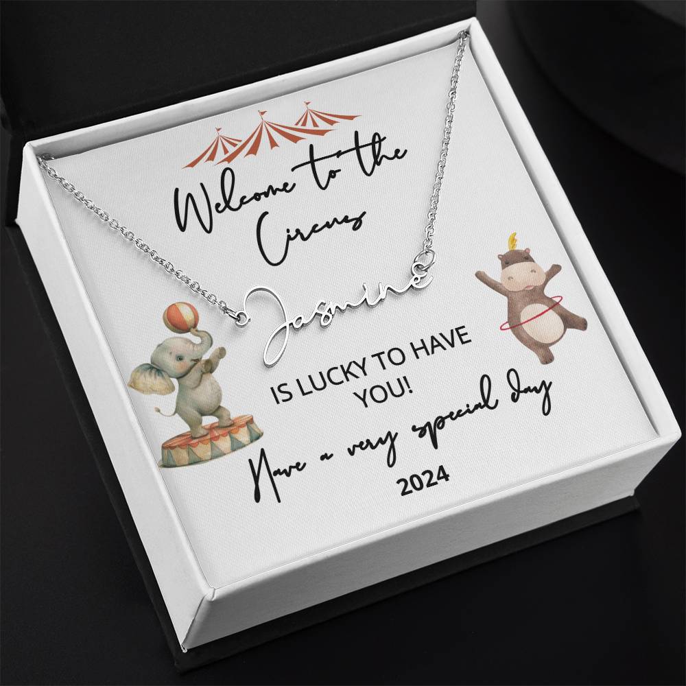 new baby name necklace