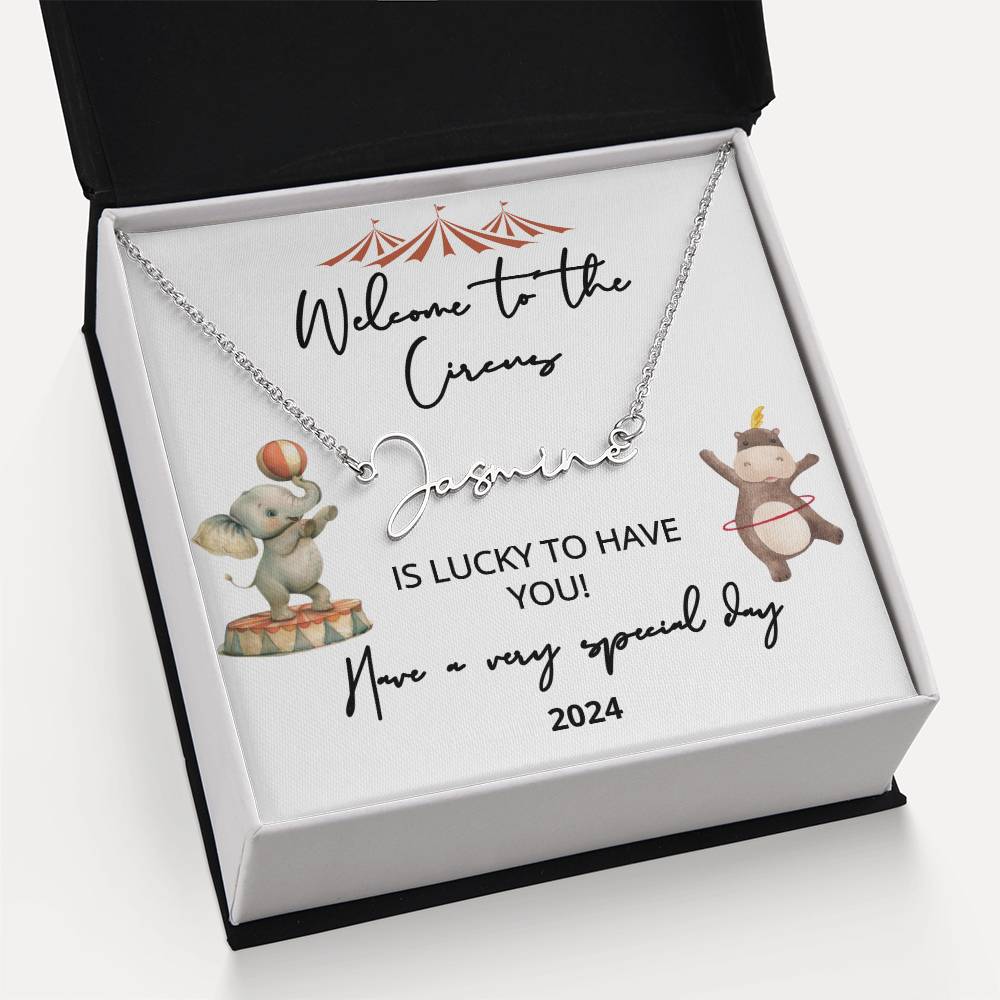 new baby name necklace