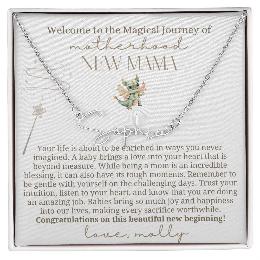 New Baby Boy Gift Magical Journey Necklace