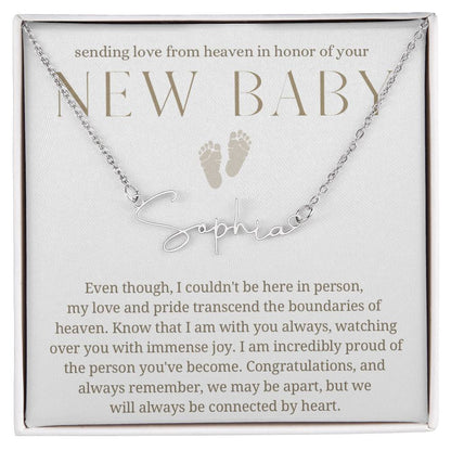 Sending love from heaven, new baby gift