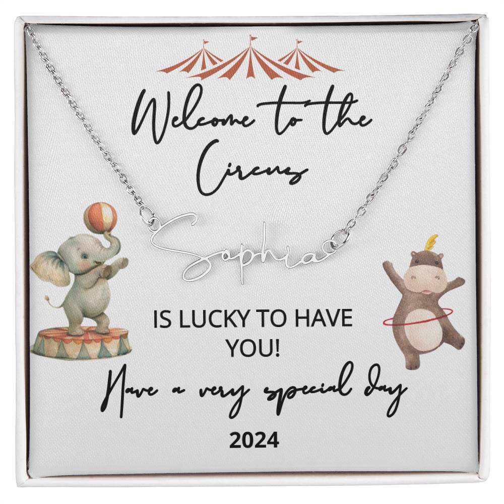 new baby name necklace