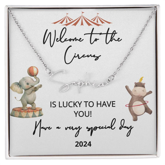 new baby name necklace