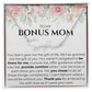 Bonus mom name necklace