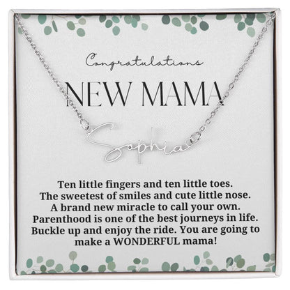 new mama eucalyptus name neckalce