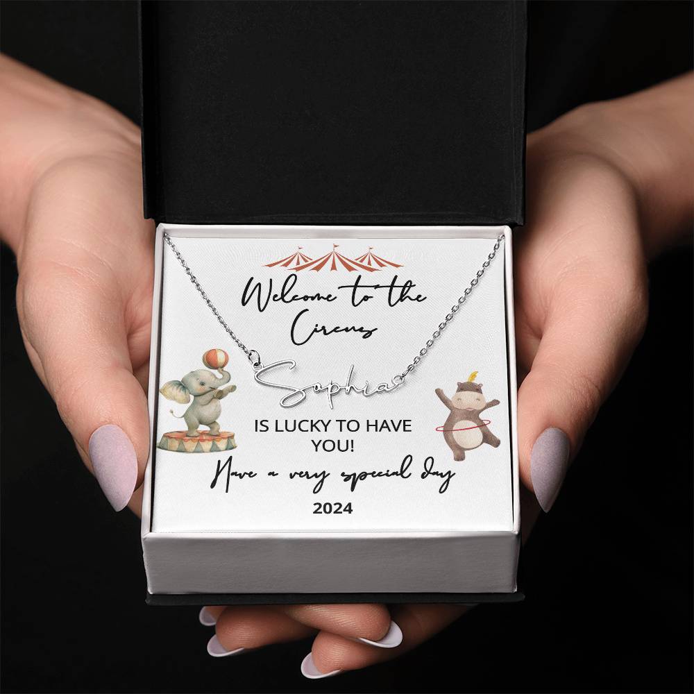 new baby name necklace