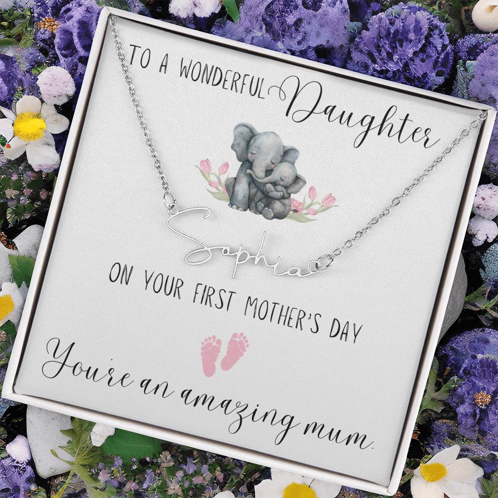 First Mothers Day Necklace