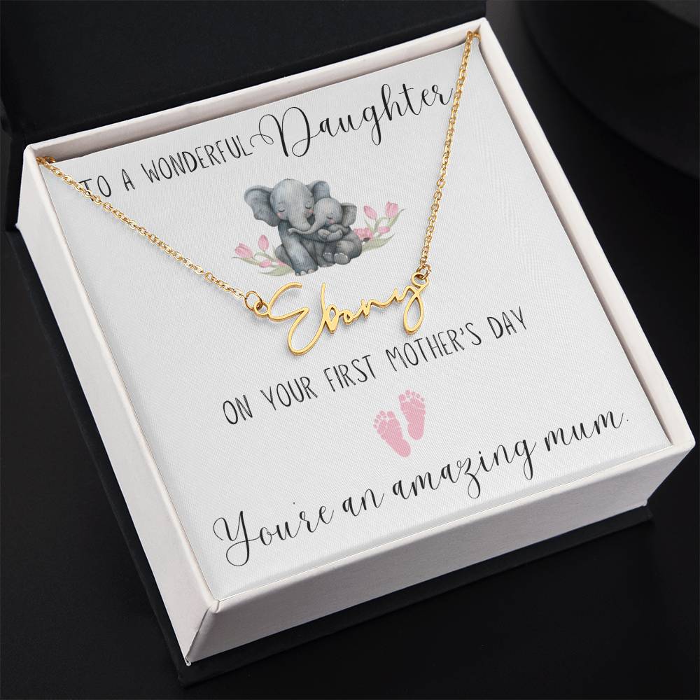 First Mothers Day Necklace