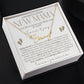 Gold and white New Mama Gift Baby Name Necklace