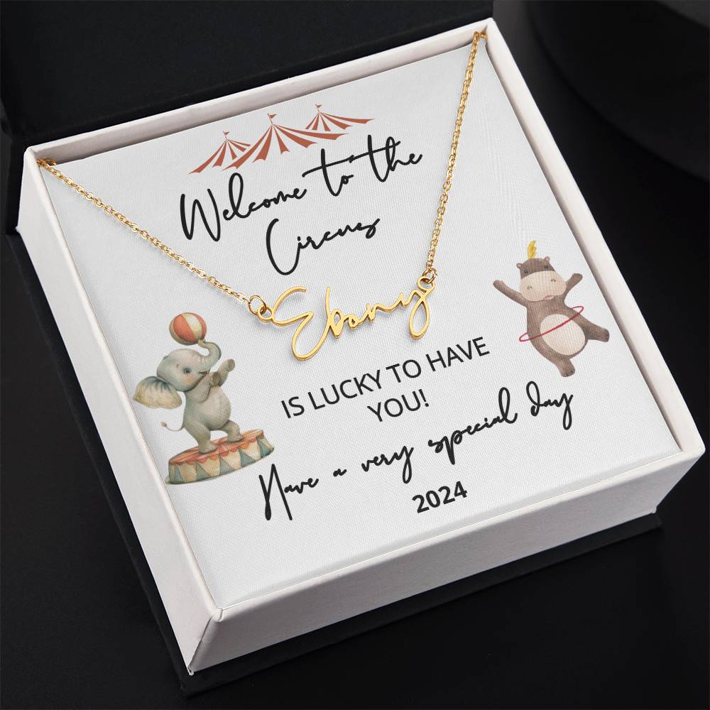 new baby name necklace