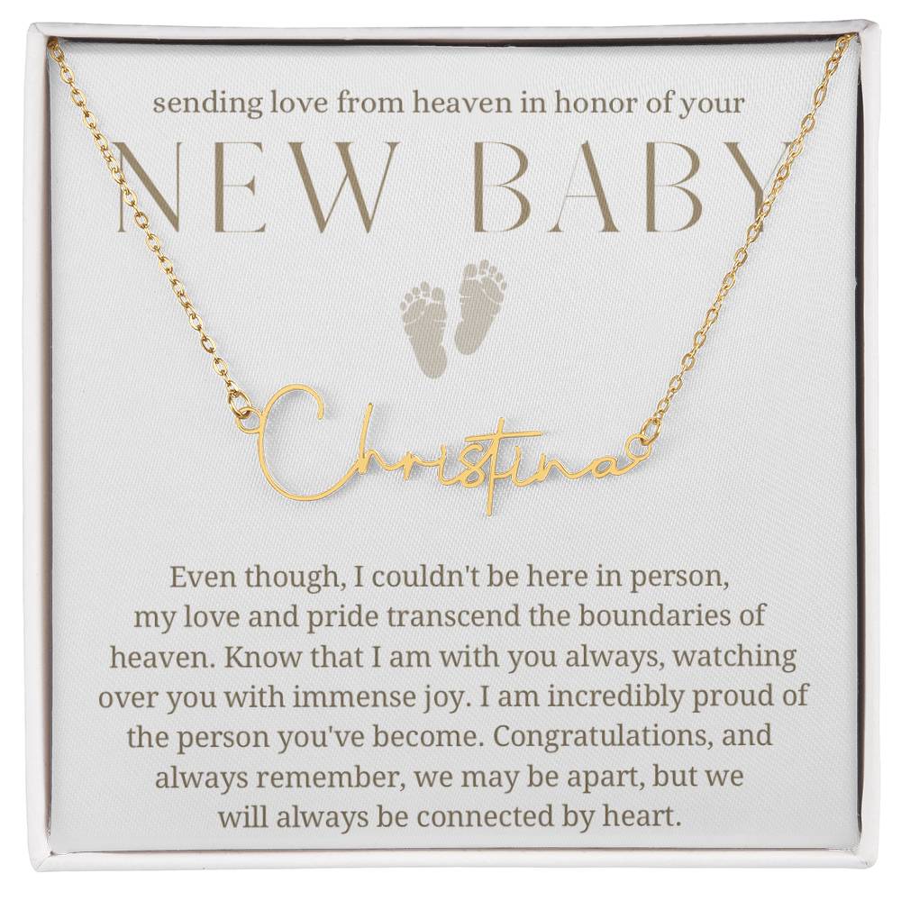 Sending love from heaven, new baby gift