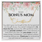 Bonus mom name necklace