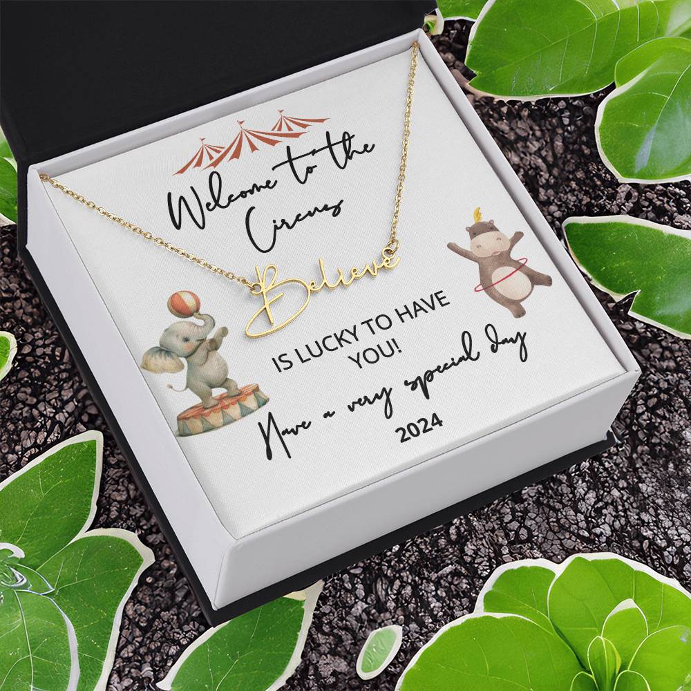 new baby name necklace