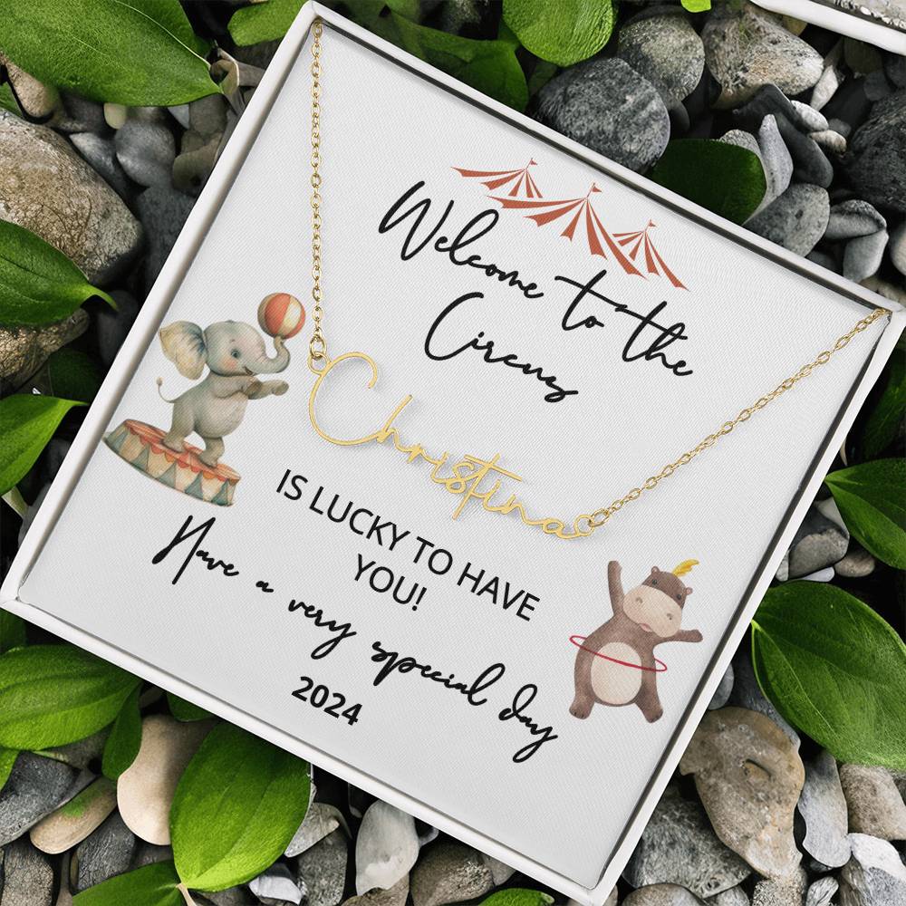 new baby name necklace
