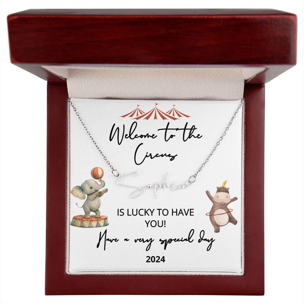 new baby name necklace