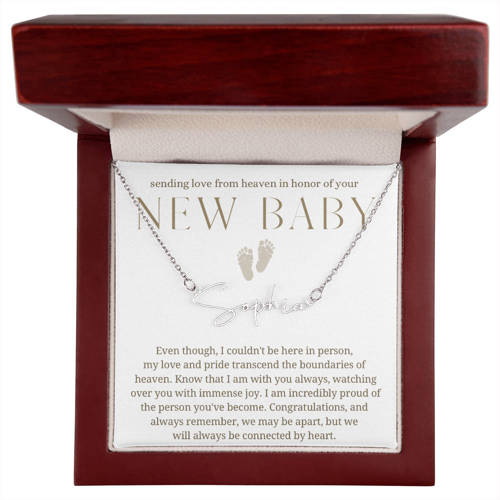 Sending love from heaven, new baby gift