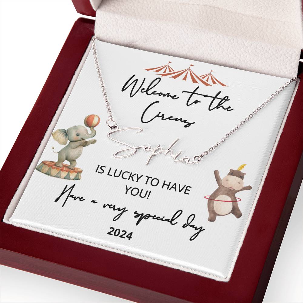 new baby name necklace