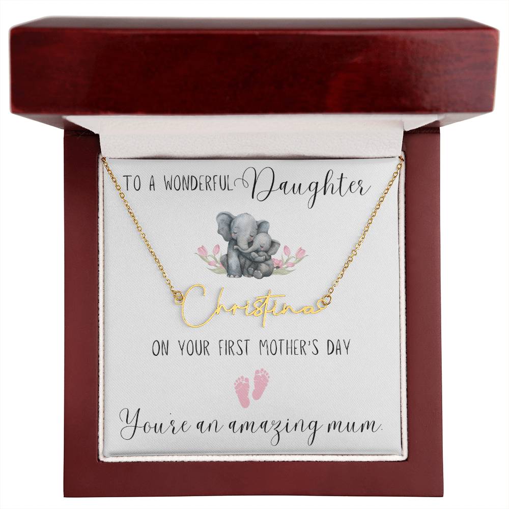First Mothers Day Necklace
