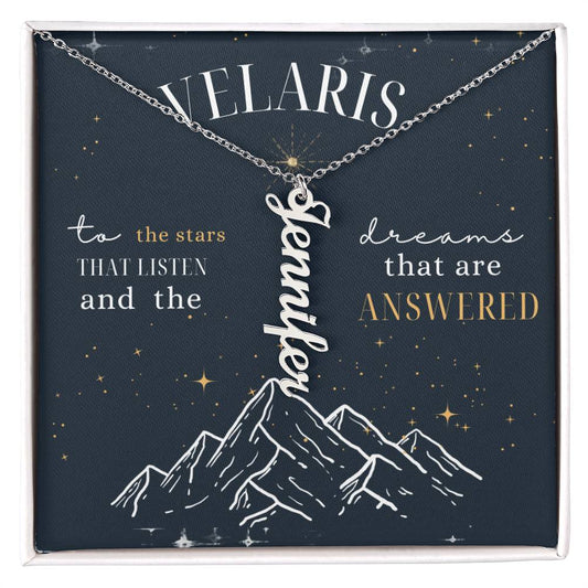 Acotar Merch Night Court Jewelry Necklace For Her, Velaris City Of Starlight Night Court Necklace, Court Of Dreams Sarah J Maas Merch