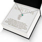 Mama to be new baby gift with engraved birthstone foot pendamt