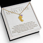 Mama to be new baby gift with engraved birthstone foot pendamt