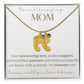 To Our Mom Baby Foot Birthstone Necklace