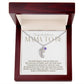 Mama to be new baby gift with engraved birthstone foot pendamt