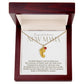 Elegant modern minimalist New Mom Baby feet necklace with birthstone