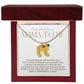 Mama to be new baby gift with engraved birthstone foot pendamt