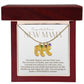 Elegant modern minimalist New Mom Baby feet necklace with birthstone