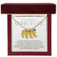 Mama to be new baby gift with engraved birthstone foot pendamt