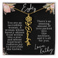 80th tropical card with name necklace
