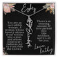 80th tropical card with name necklace