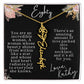 80th tropical card with name necklace