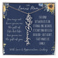 Flower Name Necklace for Bonus Mom