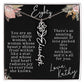 80th tropical card with name necklace