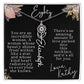 80th tropical card with name necklace