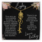 80th tropical card with name necklace