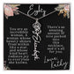 80th tropical card with name necklace