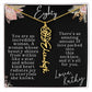 80th tropical card with name necklace