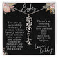 80th tropical card with name necklace