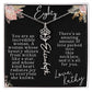 80th tropical card with name necklace